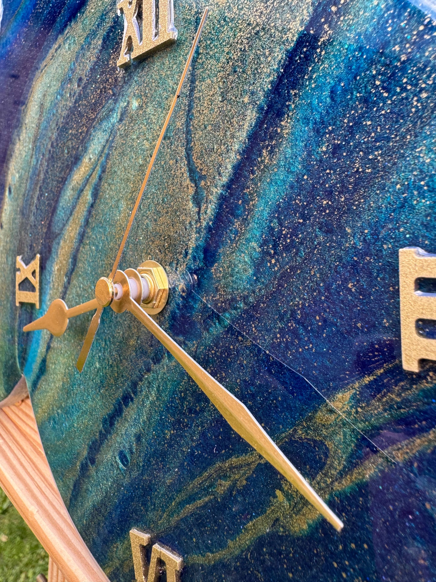 Handcrafted epoxy wall clock by MBpoxy