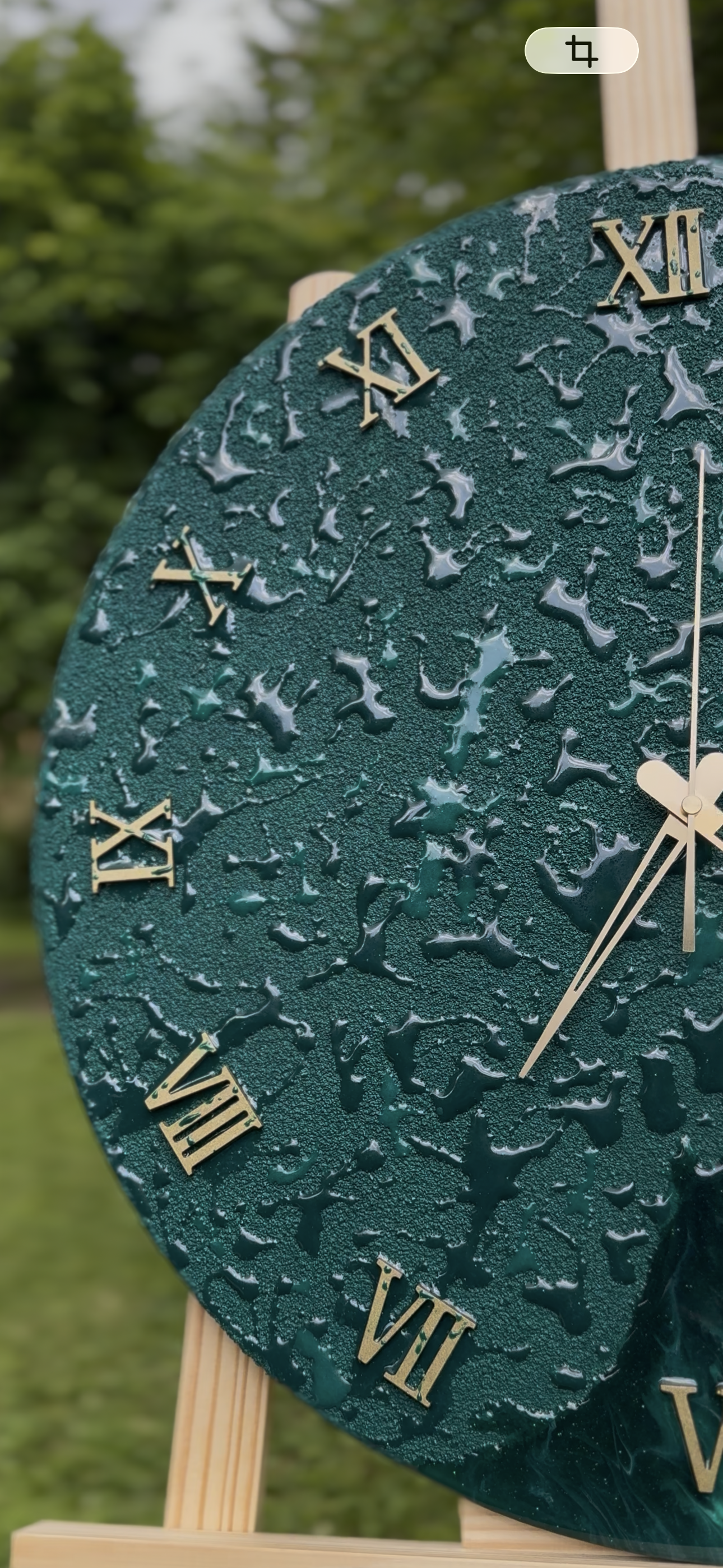 Handcrafted epoxy wall clock by MBpoxy