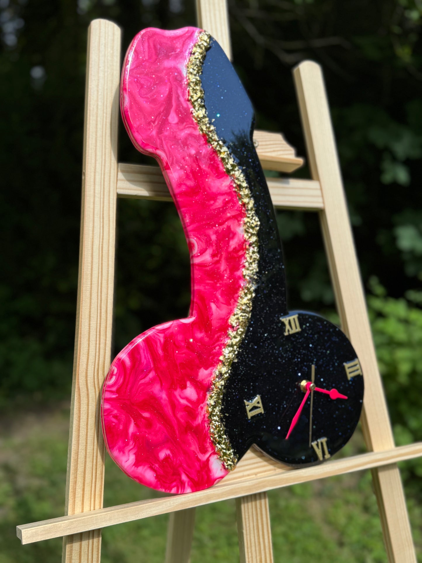 Handcrafted epoxy wall clock by MBpoxy