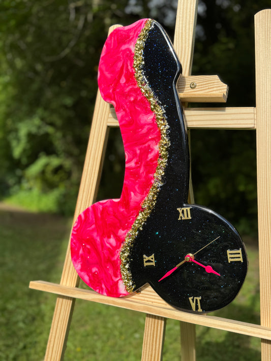 Handcrafted epoxy wall clock by MBpoxy