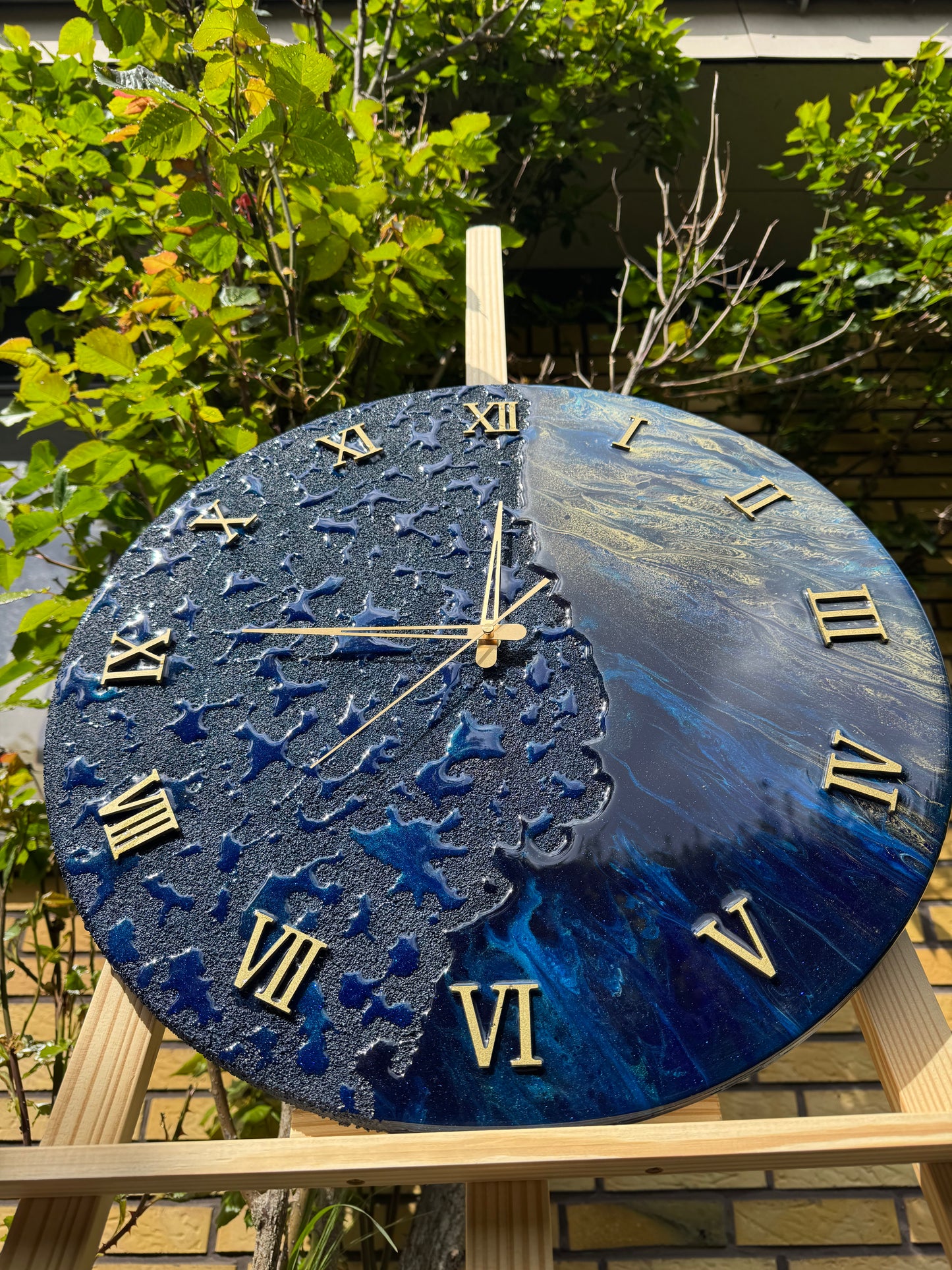 Handcrafted epoxy wall clock by mbpoxy