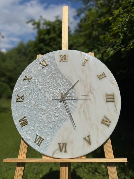 Handcrafted epoxy wall clock by MBpoxy