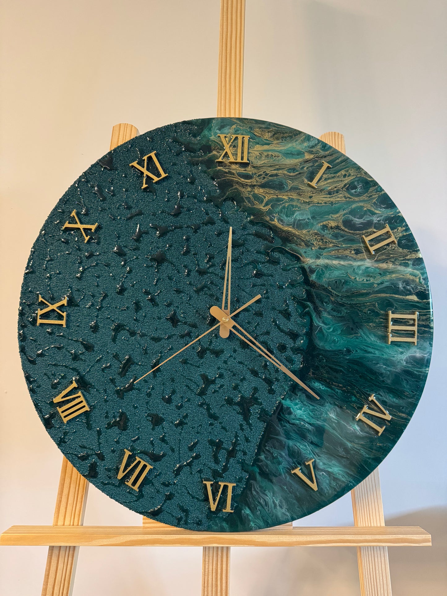 Handcrafted epoxy wall clock by MBpoxy