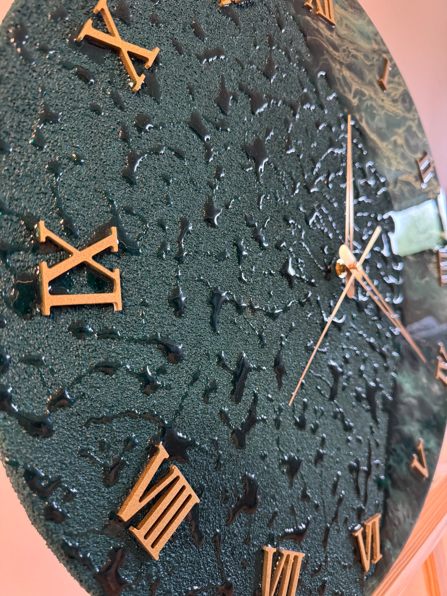 Handcrafted epoxy wall clock by MBpoxy