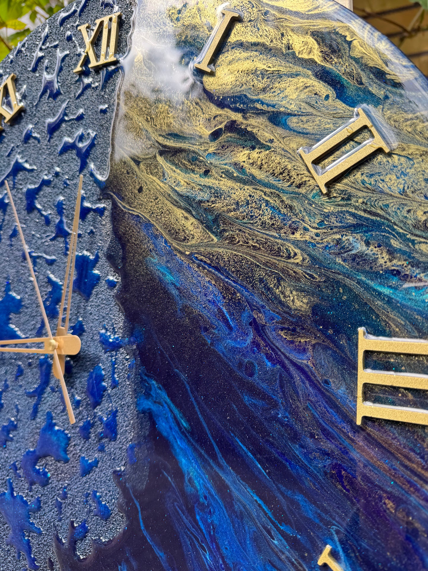Handcrafted epoxy wall clock by mbpoxy