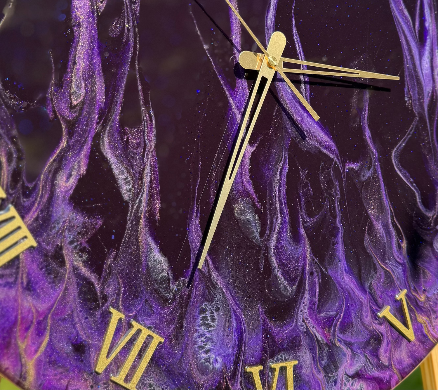 Handcrafted epoxy wall clock by MBpoxy