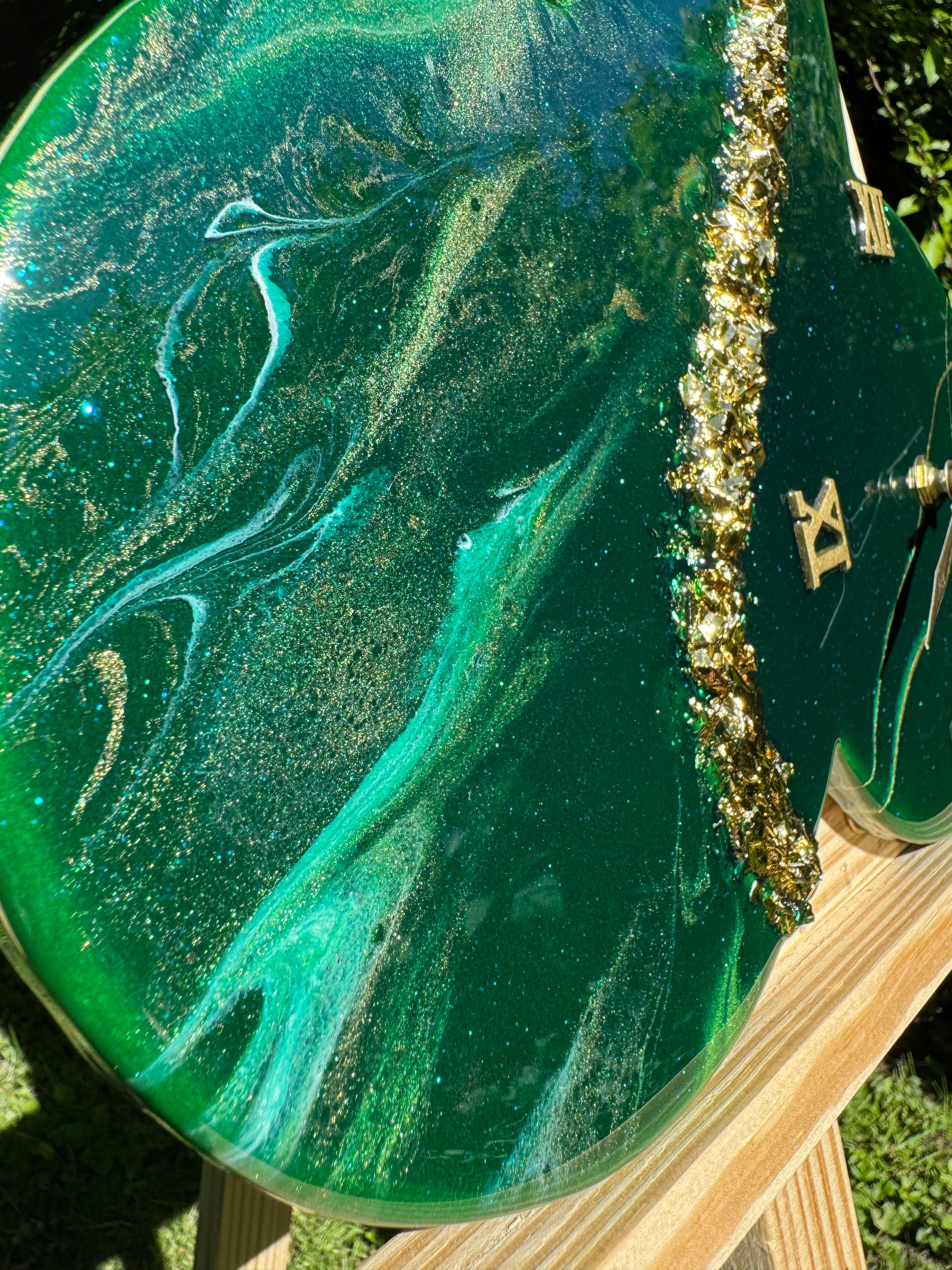 Handcrafted epoxy wall clock by MBpoxy