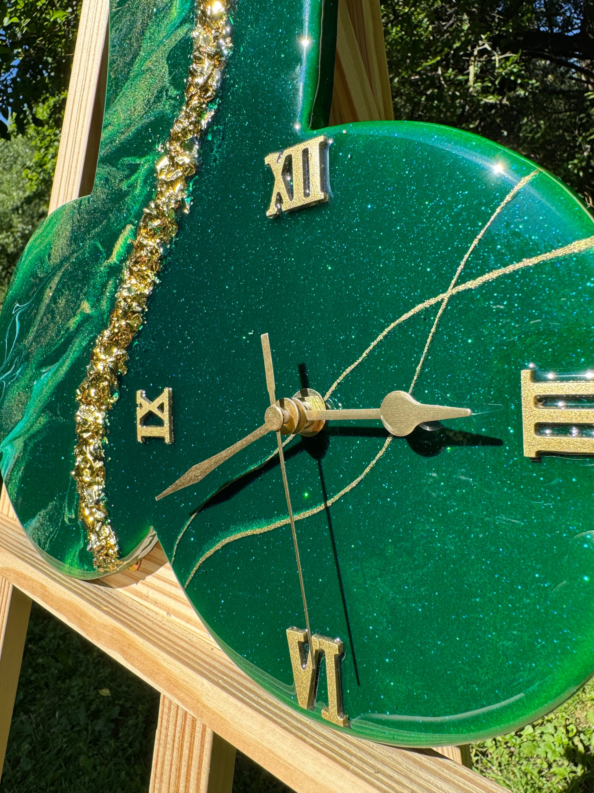 Handcrafted epoxy wall clock by MBpoxy