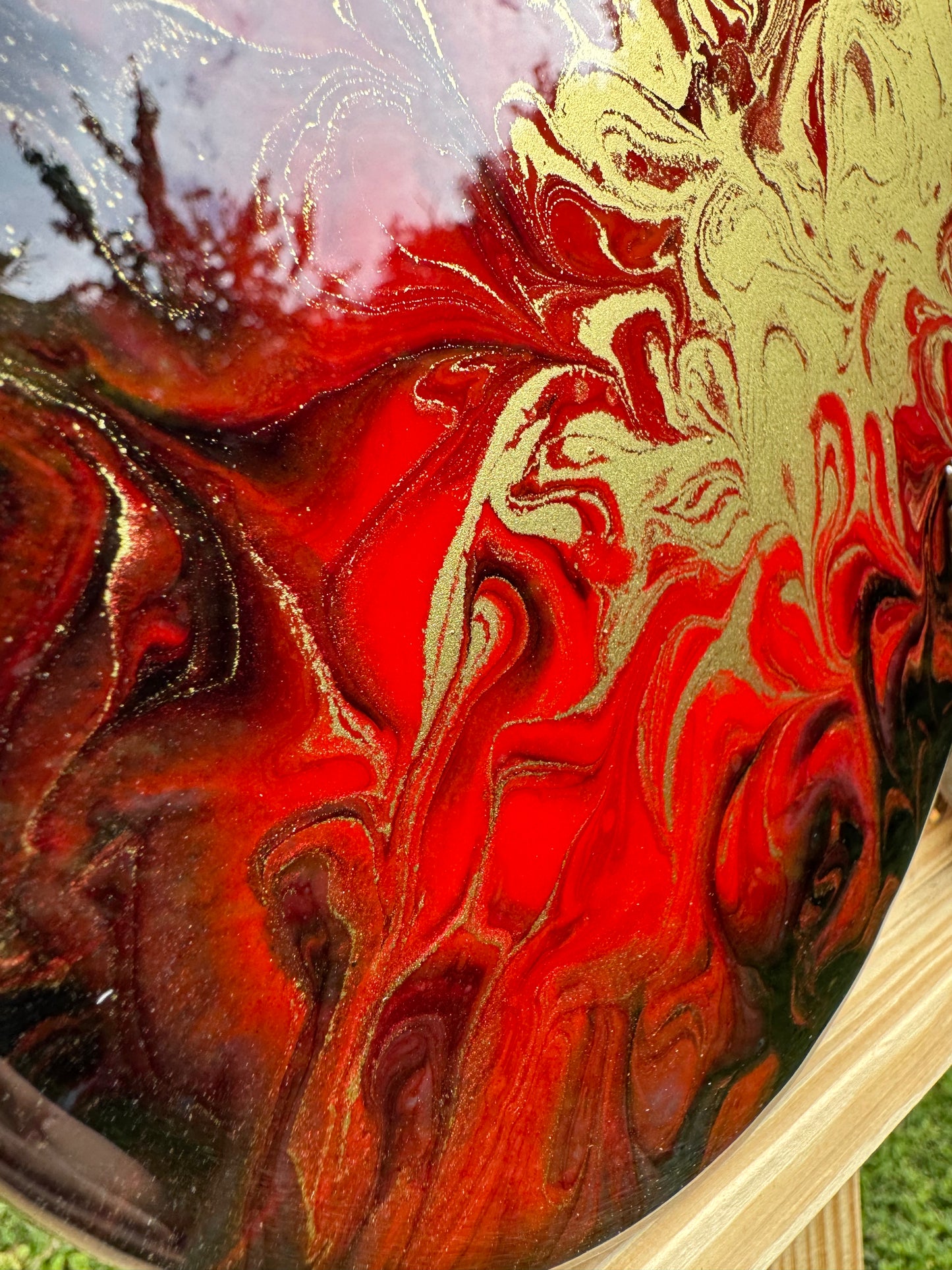 Handcrafted epoxy wall clock by MBoxy